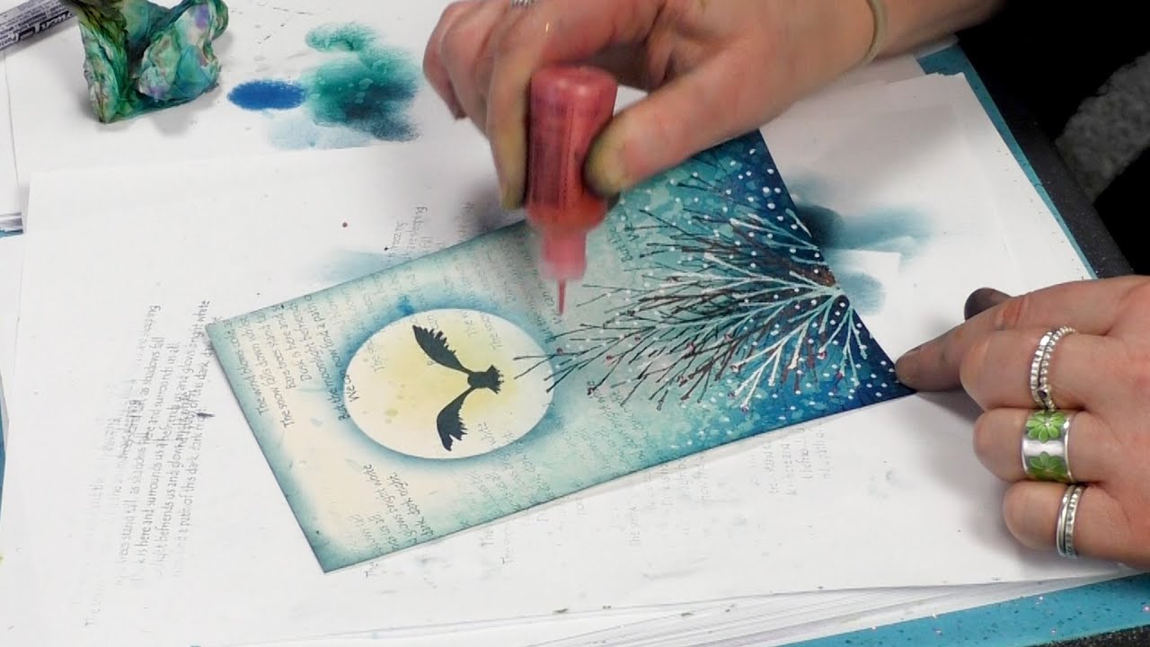 The Owl in Flight - A Lavinia Stamps Tutorial