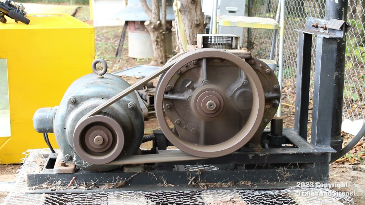 An Early Thunderbolt Siren Blower In Action (1952 SN 6M)