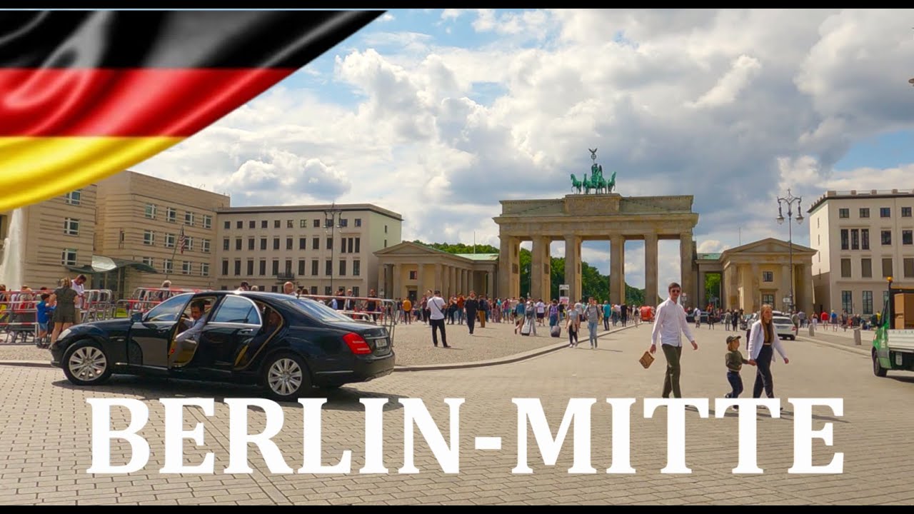 АВТОМОБИЛЬ в БЕРЛИН-МИТТЕ, город-штат Берлин, ГЕРМАНИЯ I 4K 60 кадров в секунду