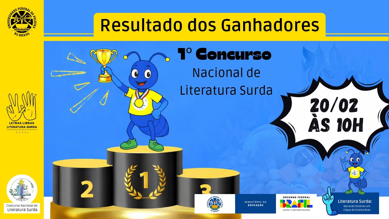Resultado Oficial – Concurso Nacional de Literatura Surda | UFPel 📱