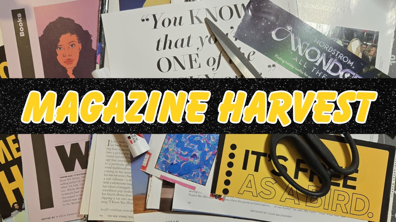 Magazine Harvest! || Finding Images for Gluebooks and Journals!