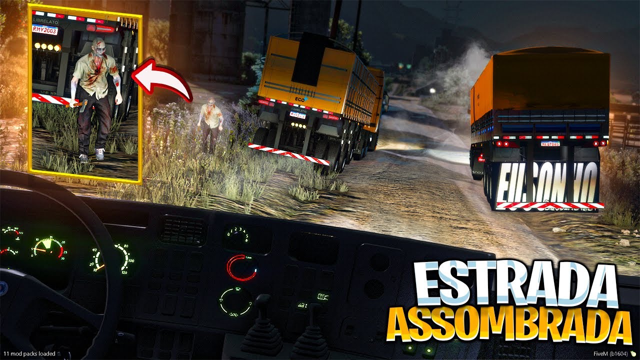 GTA V VIDA REAL | PEGAMOS UMA ESTRADA MAL ASSOMBRADA 😰 #124