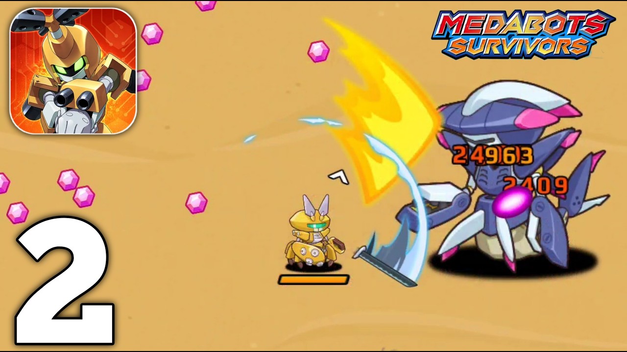 Medabots Survivors Gameplay Walkthrough Part 2 (Android, iOS)