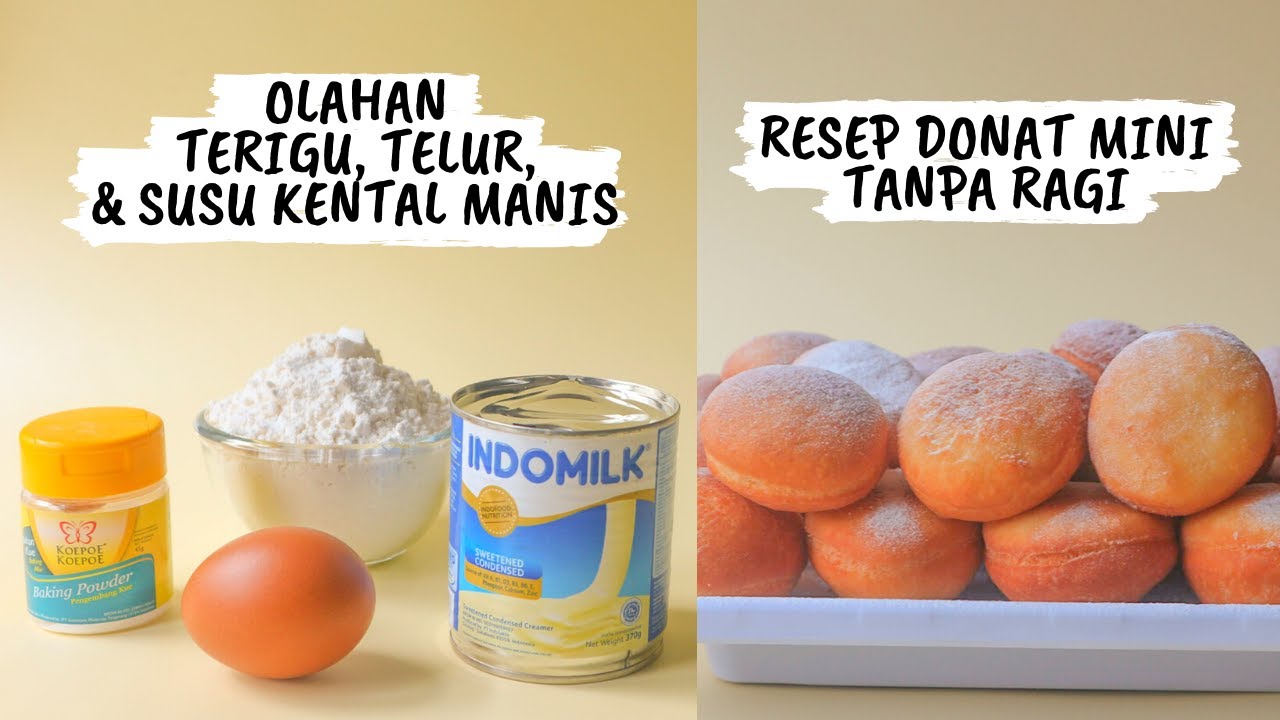 Resep Donat Mini Tanpa Ragi dan Kentang, Olahan Terigu Sederhana