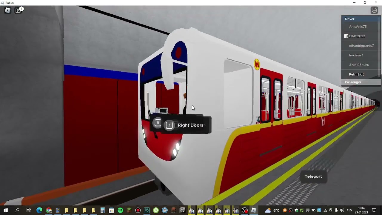 Warsaw Metro Roblox Linka M1 Kabaty - Młociny Vagonmash New