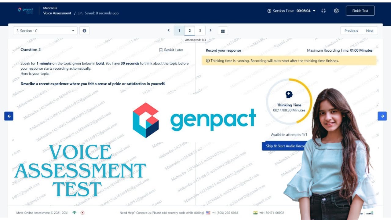 Genpact Test Live #interview