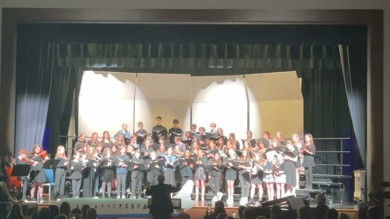 Bayside Middle School Spring Sing 2025 - A Passport to Global Voices - Director Joe Campbell 5-8 Gr
