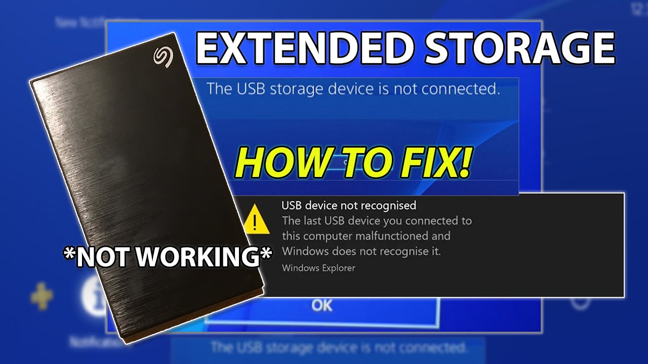 DO NOT USE REST MODE ON PS4 (Extended Hard Drive Not Working) HOW TO FIX
