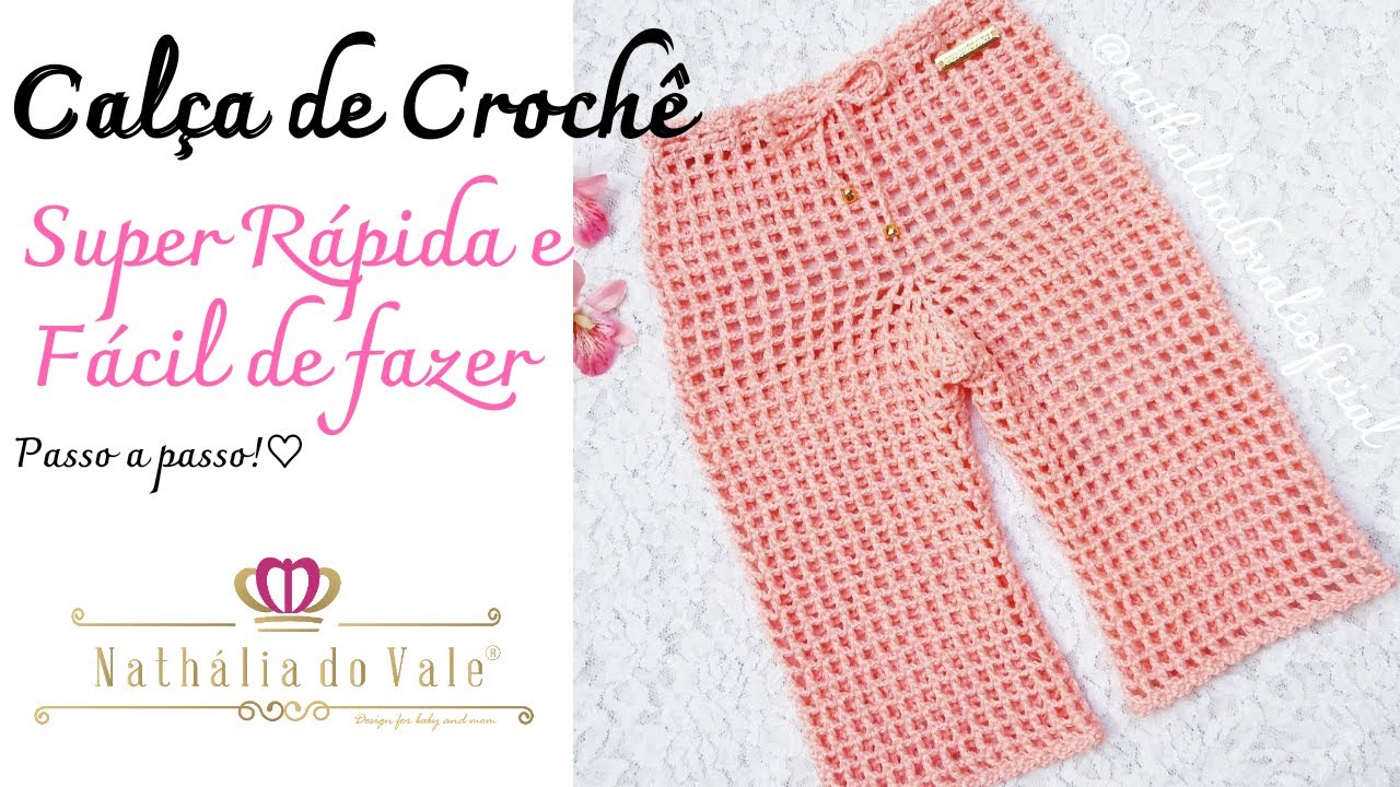 CALÇA DE CROCHÊ | SAÍDA DE PRAIA Super Rápida e Fácil de fazer