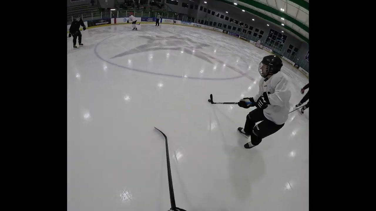 POV for a Shift in an Adult Beginner Level Beer League Ice Hockey Game