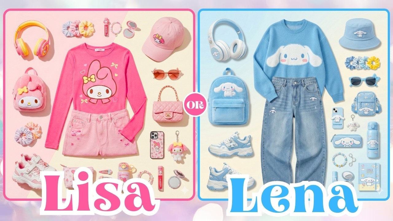 Lisa or Lena 💜🎁💗 Who Wins Your Heart ?😍My Melody vs Cinnamoroll #lisa #lena #lisaorlena #lisaandlena