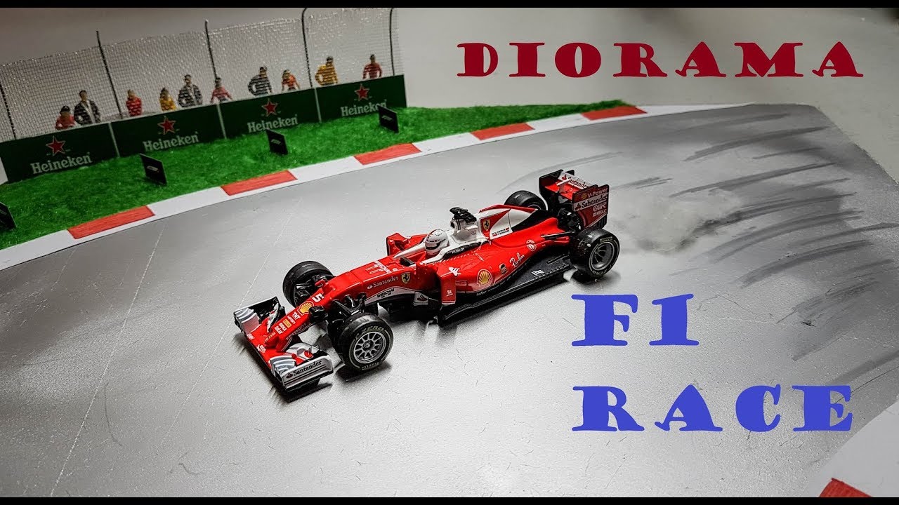 Home Decor | DIY Diorama | How To Make F1 Racecourse | Làm Sa Bàn Đua Xe F1