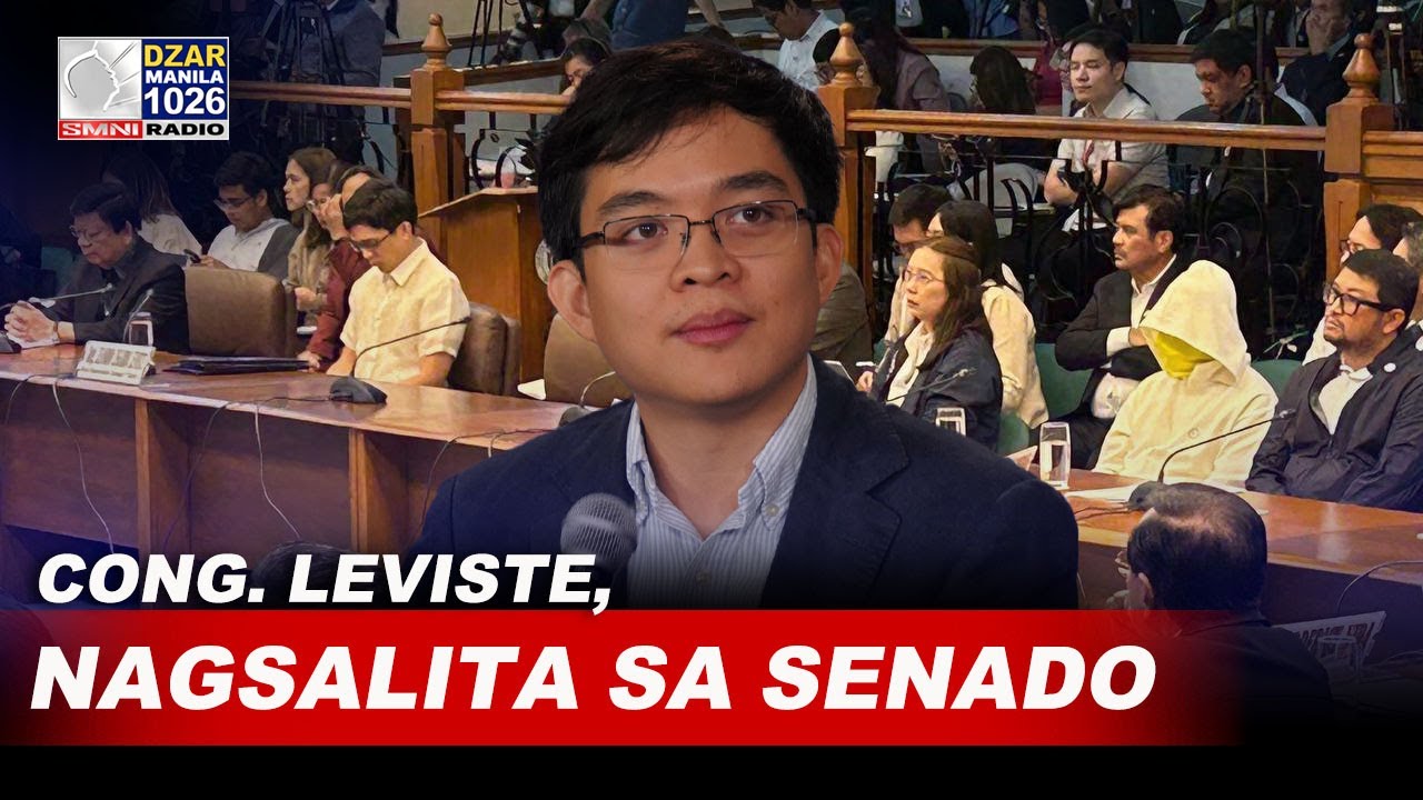 Cong. Leviste, nagsalita sa Senado; Cabral Files issue, tinalakay