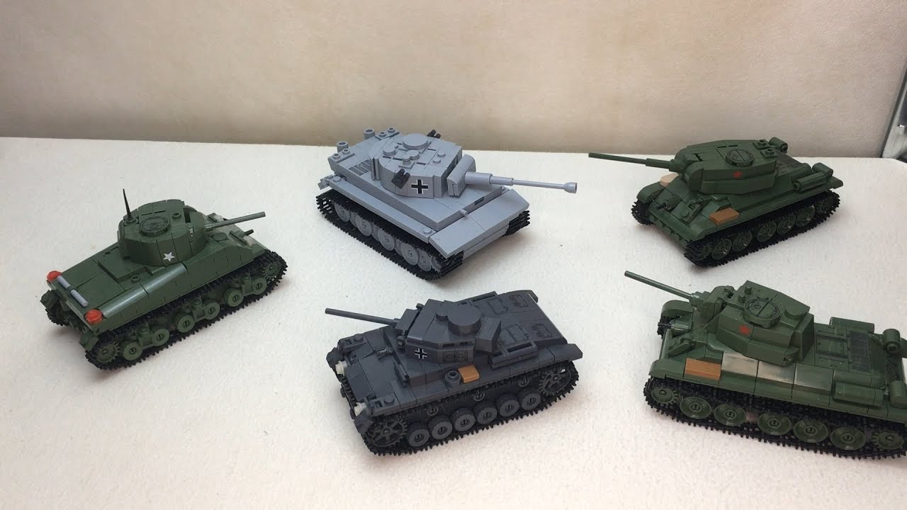 Cobi Mini Panzer in 1:48 - Sherman - T34 - Tiger - Panzer 3