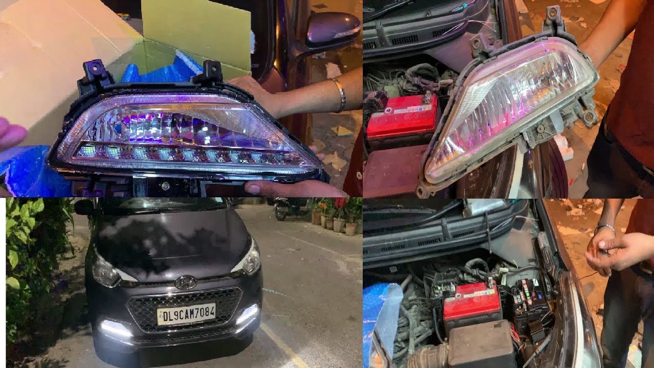 My Hyundai I20 With New Fog Lamp Drls | Fog Lamp Drls For I20 | I20 Best Modification | Accesories