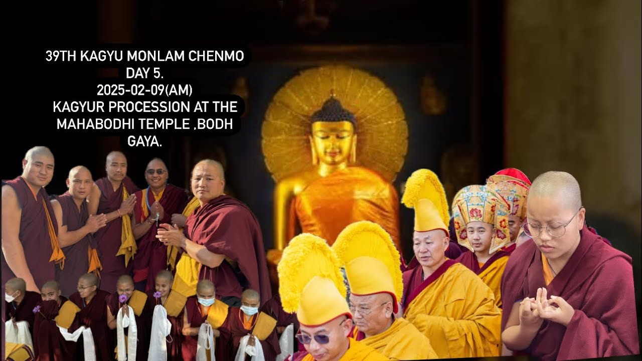 5.2025-02-09(AM)Kagyur Procession at the Mahabad hi Temple ,Bodh Gaya. @Karmabuddhistmonk
