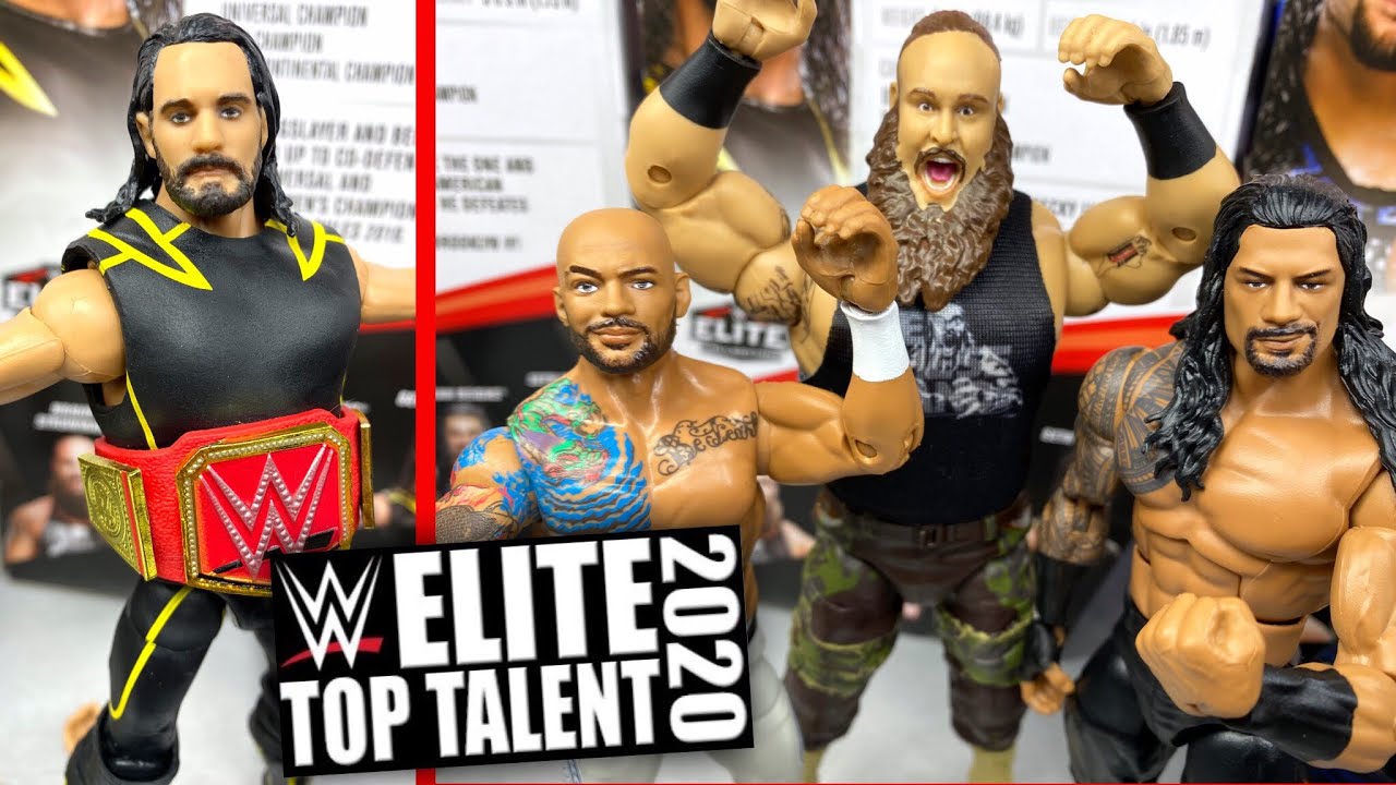 WWE ELITE TOP PICKS 2020 FIGURE REVIEW! SETH ROLLINS RICOCHET BRAUN STROWMAN ROMAN REIGNS