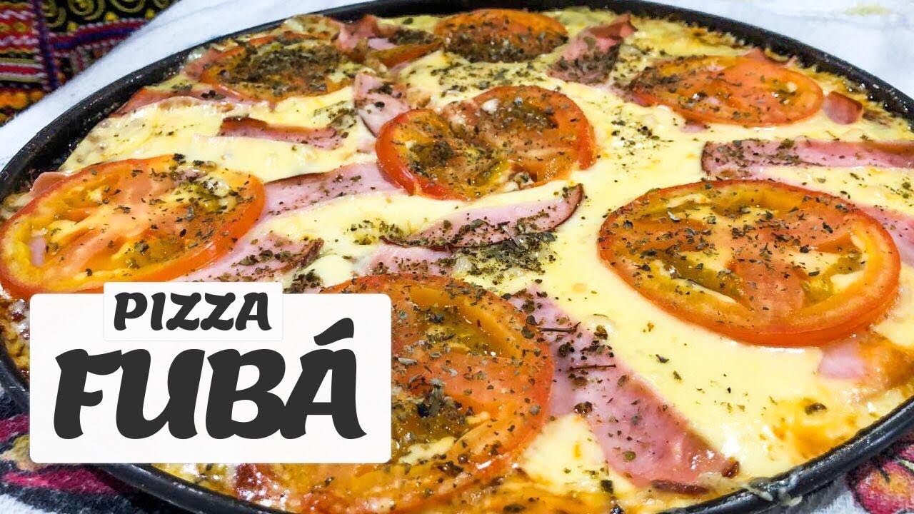PIZZA DE FUBÁ | FÁCIL DELICIOSA | SAUDÁVEL