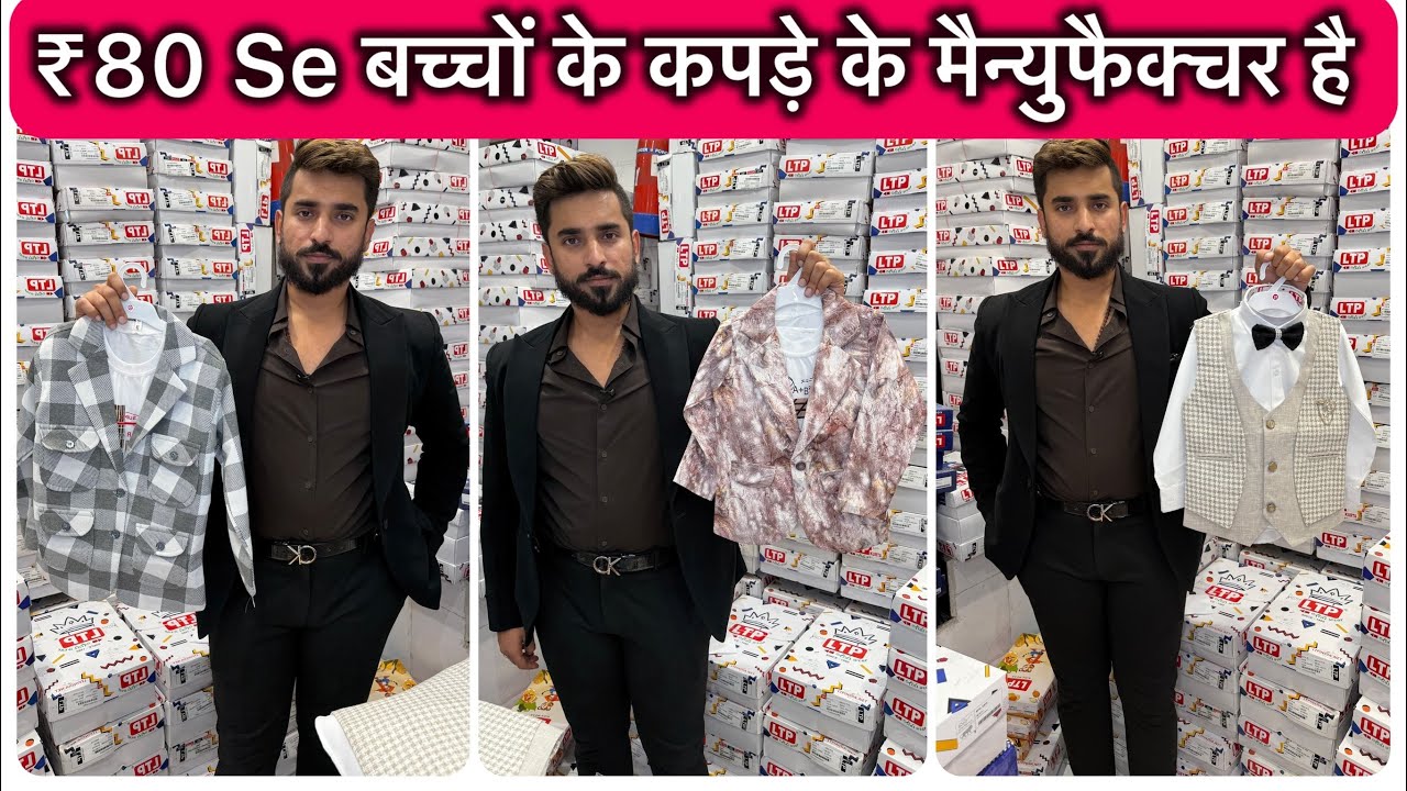 मात्र ₹80 se kids Cloth Manufacturer | Premium Quality Kids Wear Wholesale Market Delhi |