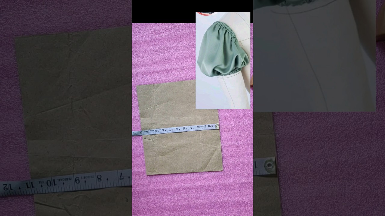 Elastic puff sleeves || Sewing tips and tricks 102 #shorts @ramp-age