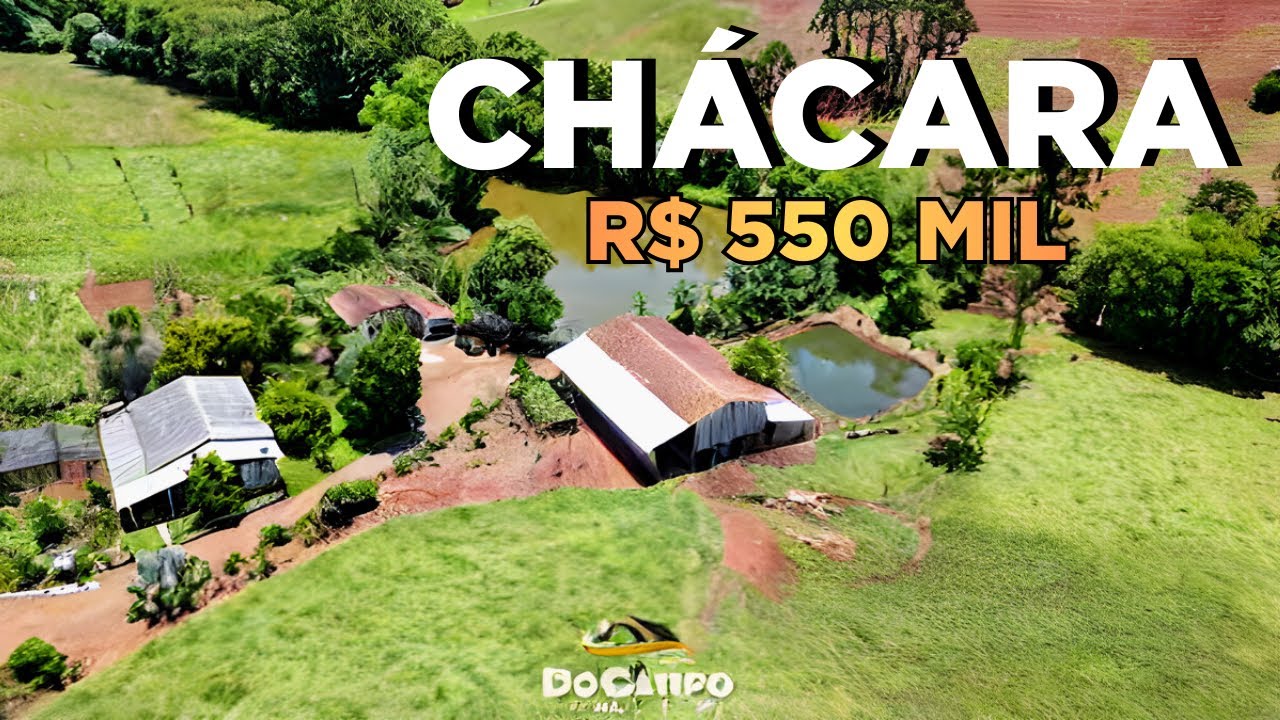CHÁCARA À VENDA EM SANTA CATARINA CASA 165M GALPÃO 330M RIO FRUTAS