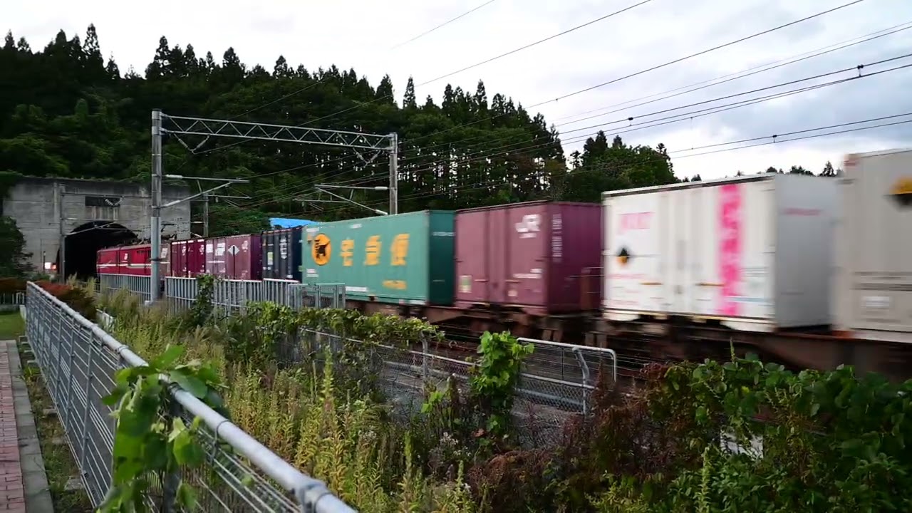 4061レ　EH800-13＋コキ　青函トンネル入り口付近