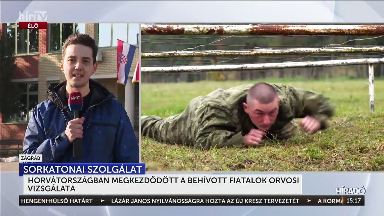 Horvátországban megkezdődött a behívott fiatalok orvosi vizsgálata - HírTV