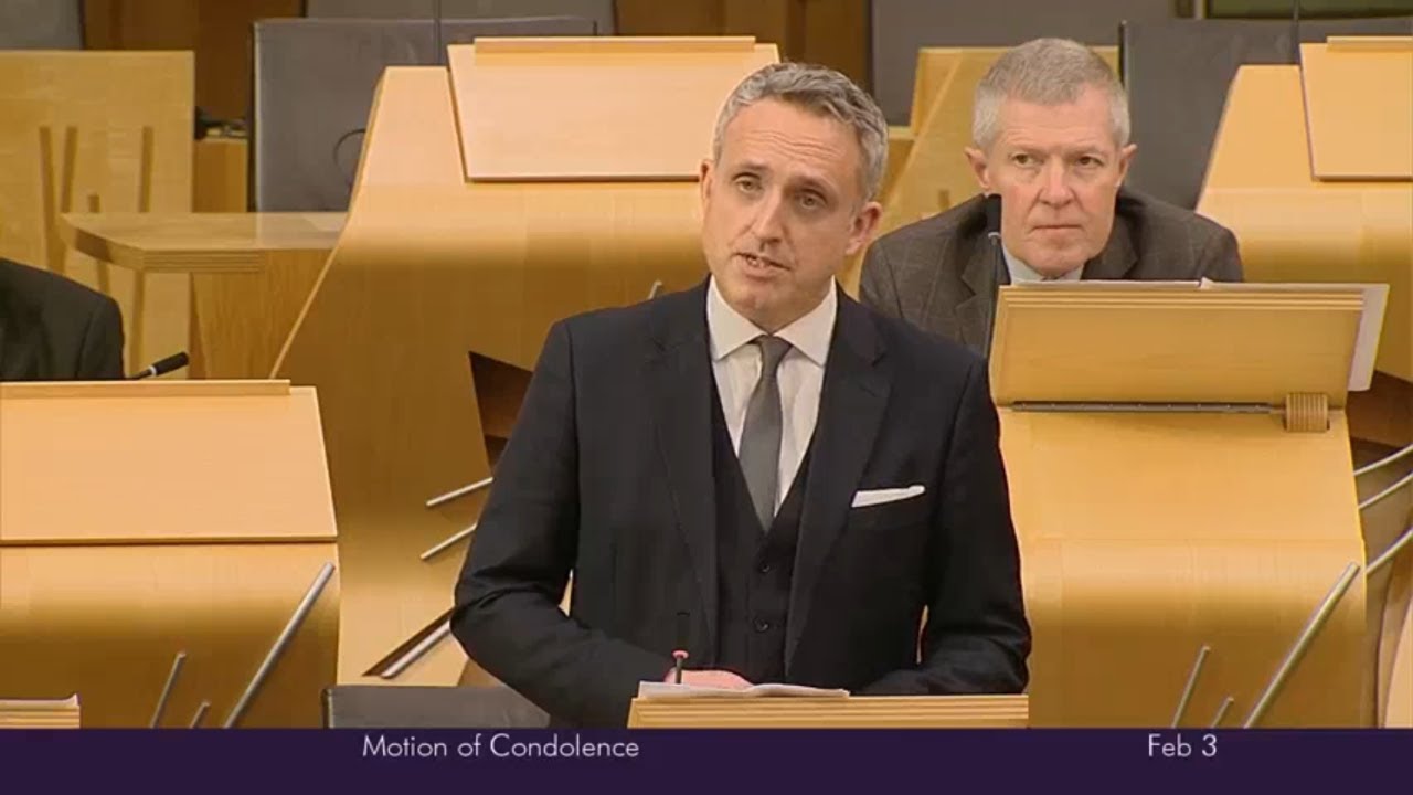 Alex Cole-Hamilton speaks in the Motion of Condolence for Jim Wallace