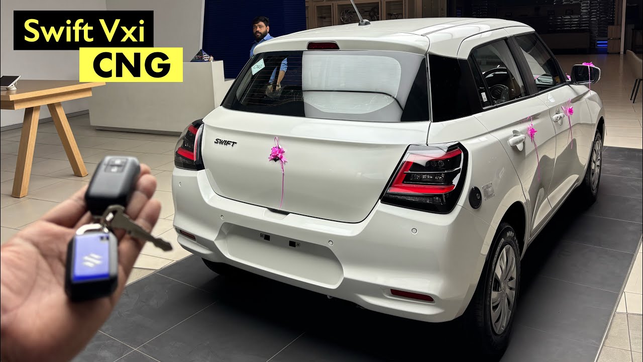 Maruti Suzuki Swift Cng Vxi 2024 Review: 1 Lakh Extra For CNG - Mileage Diff & On Road Price ?
