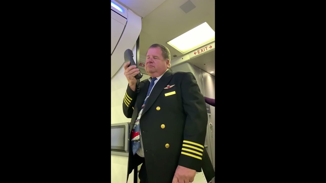 PILOTO DE AVIÃO FAZ ÚLTIMO DISCURSO EM VOO PARA OS PASSAGEIROS ANTES DE APOSENTAR