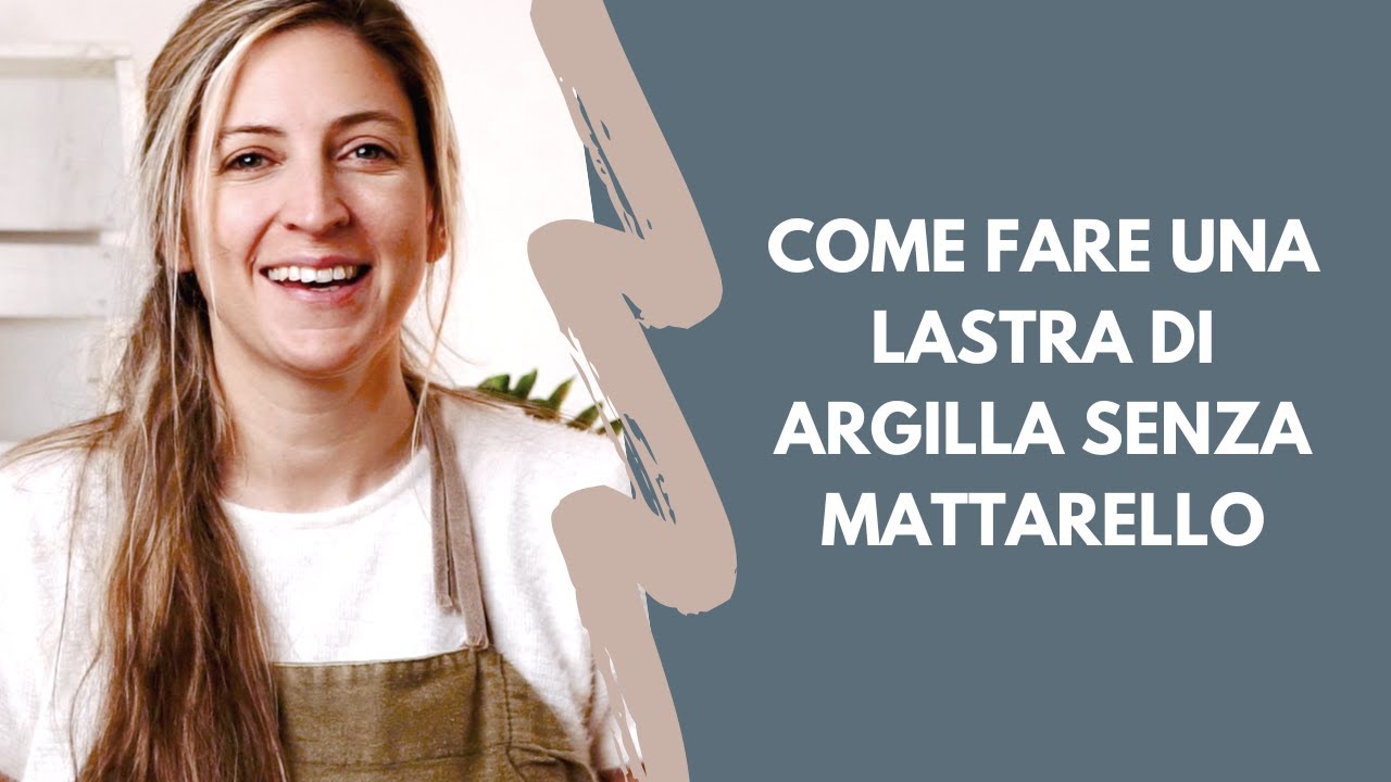 Come fare una lastra di argilla senza mattarello