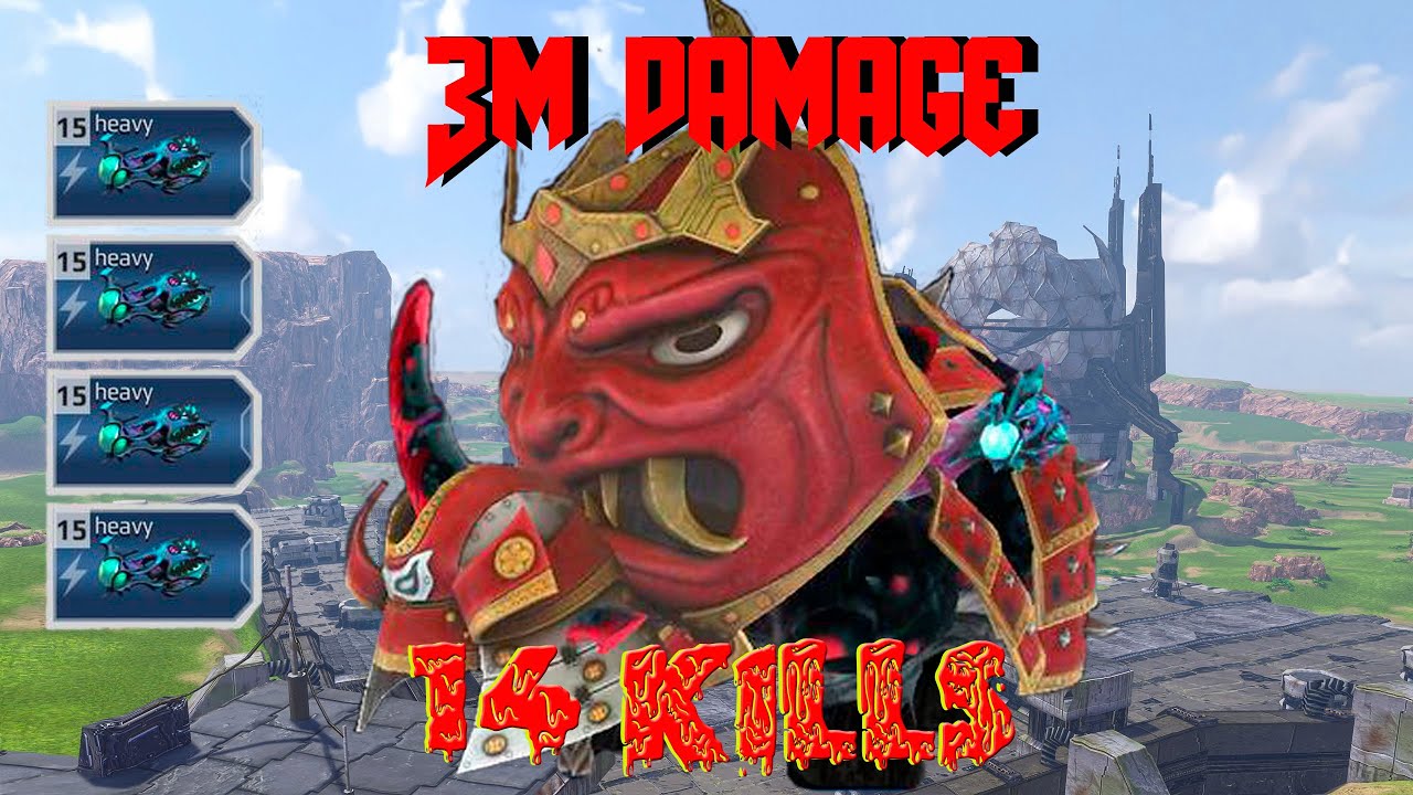 JMW. Dino War - Samurai with beholders (Pentaceratops skin) By Error_502