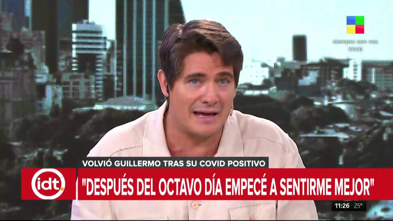 Guillermo Andino volvió a Informados de todo tras recuperarse de COVID