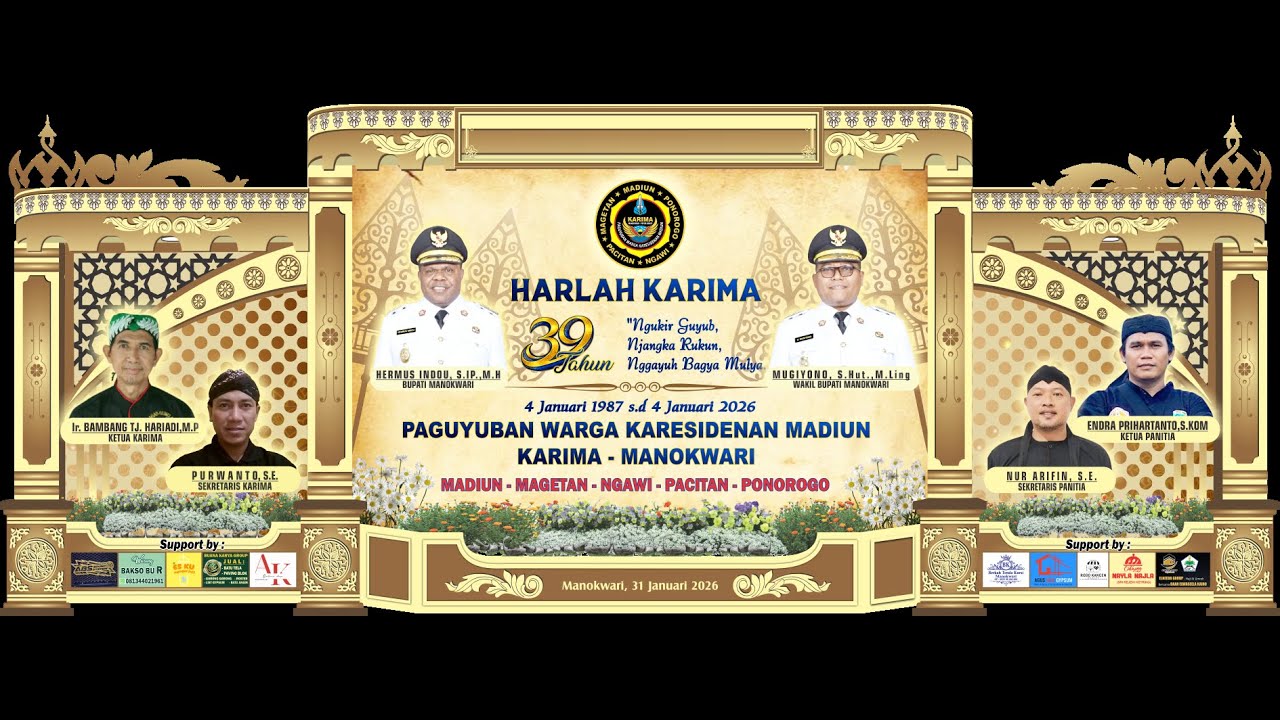 PERINGATAN HARLAH KE 39 PAGUYUBAN WARGA KARESIDENAN MADIUN