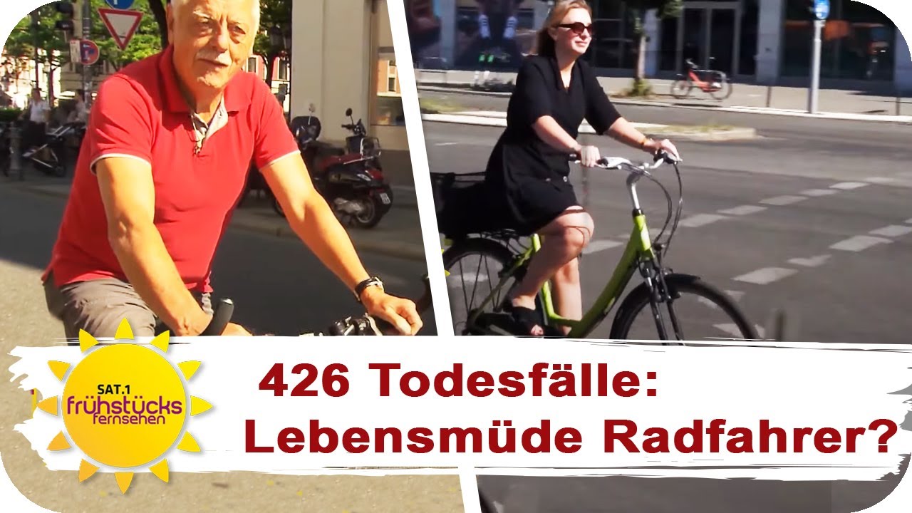Rad-Rowdies auf deutschen Straßen! Fahrer zu rücksichtslos? | SAT.1 Frühstücksfernsehen