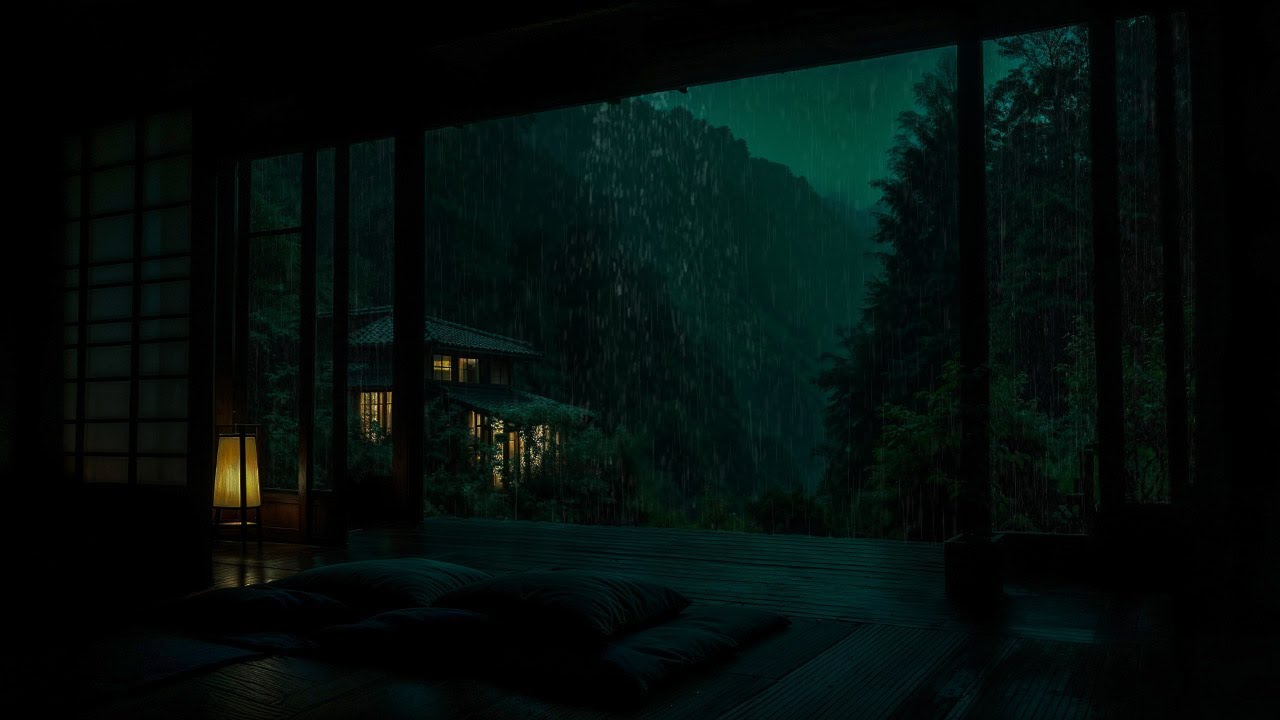 Duerme Profundamente con Sonido de Lluvia Suave | Relajación Total Toda la Noche