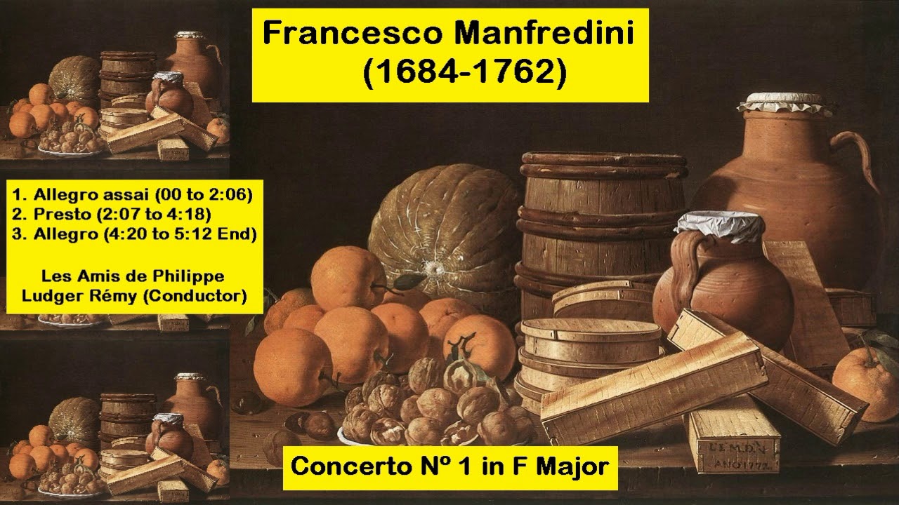 Francesco Manfredini (1684-1762) - Concerto N&ordm; 1 in F Major