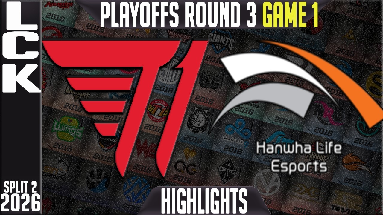 T1 vs HLE Highlights Game 1 | LCK Playoffs Round 3 2026 | T1 vs Hanwha Life Esports G1