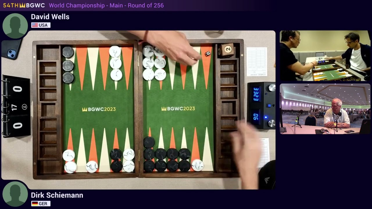 2023 BGWC - World Championship Main Undefeated Rnd of 256 - Dirk Schiemann vs. David Wells - 17pts