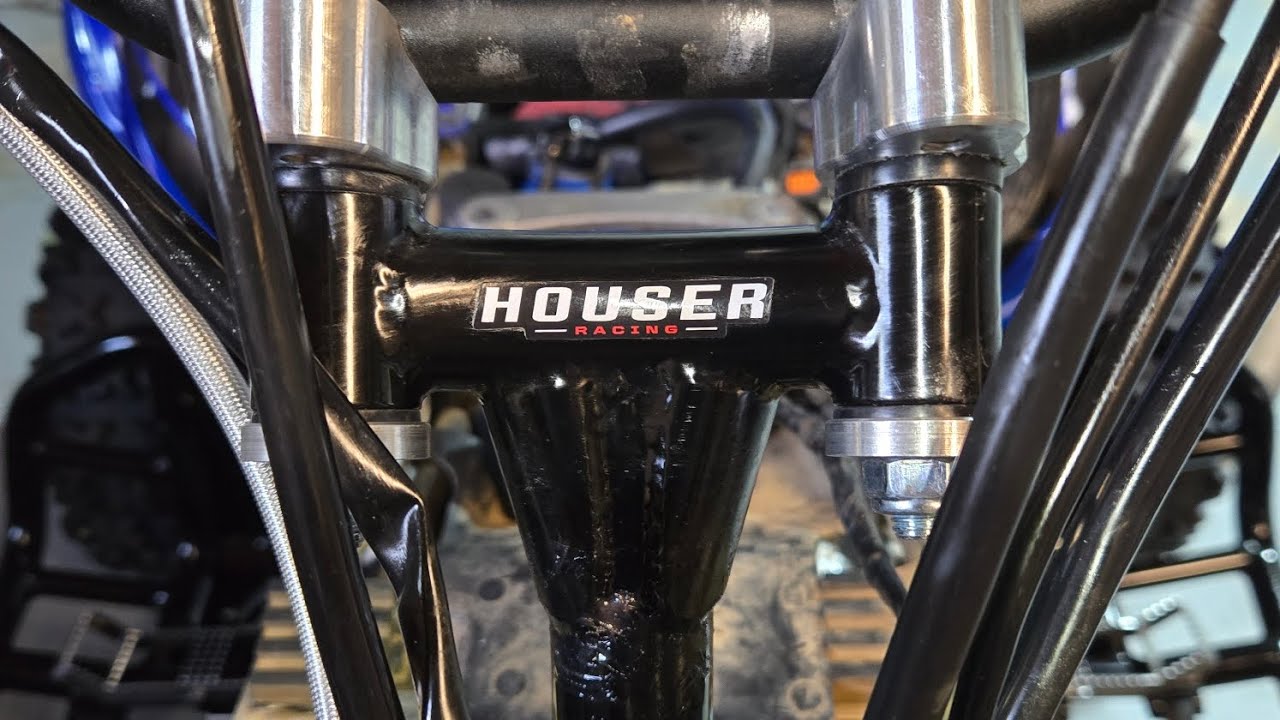 Installing and testing out the new Houser Racing extended steering stem on my Raptor 700r.