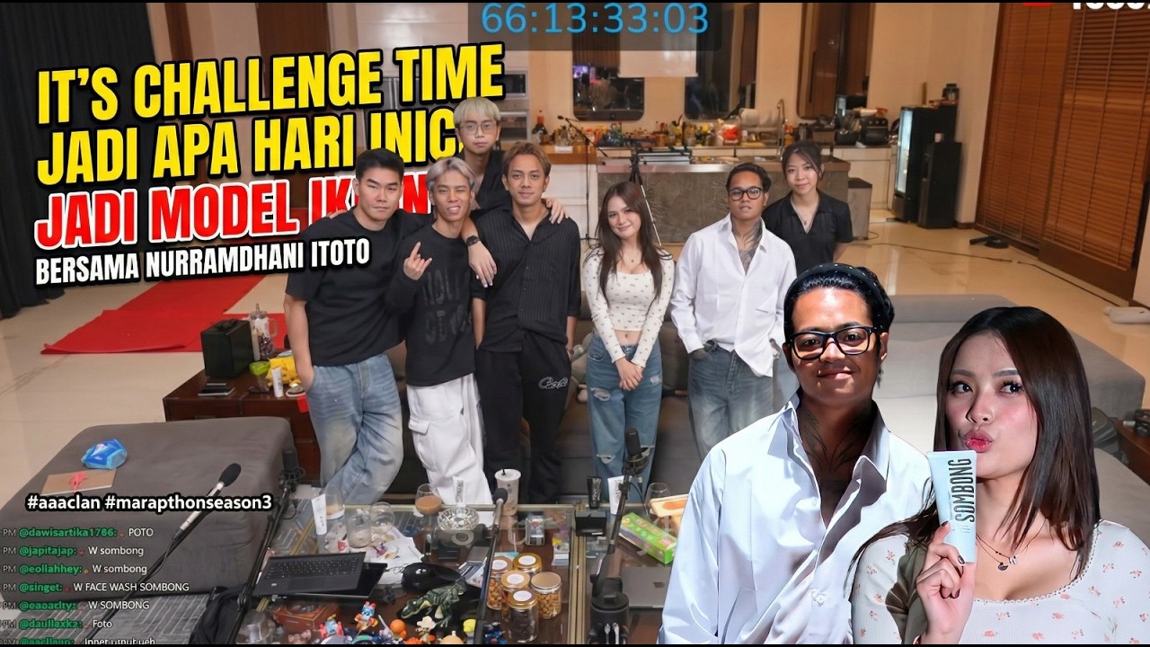 IT'S CHALLENGE TIME JADI APA HARI INICH JADI MODEL IKLAN BERSAMA NURRAMDHANI ITOTO #marapthonseason3