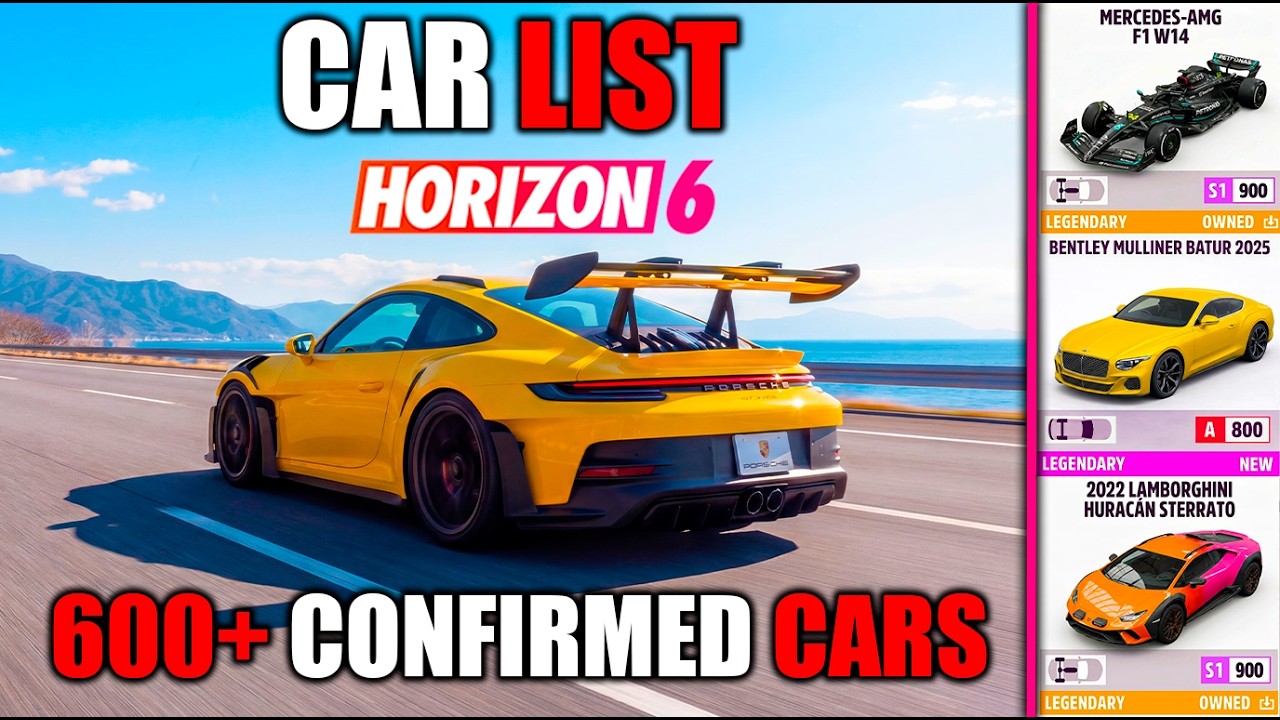 Полный список автомобилей Forza Horizon 6 &mdash; подтверждено более 600 машин | Список автомобилей FH6