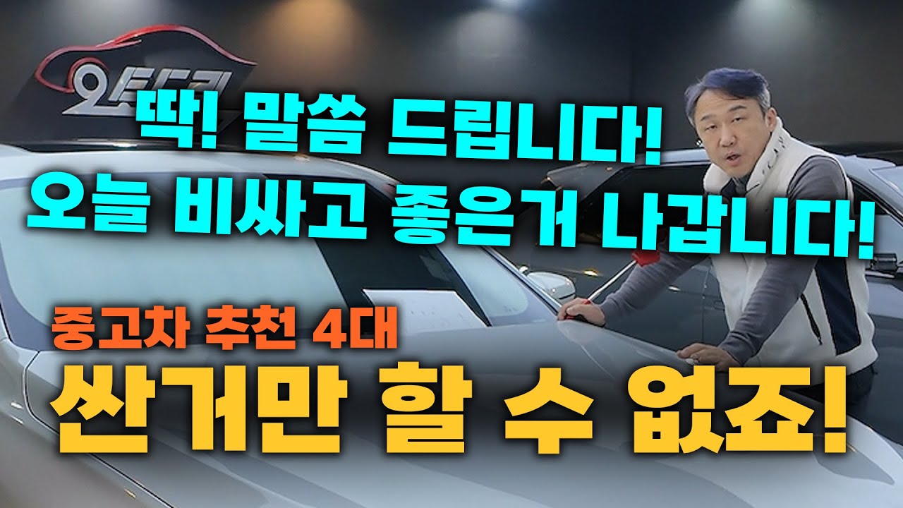 중고차 좋은거! 비싼거! 딱 4대 추천드립니다!