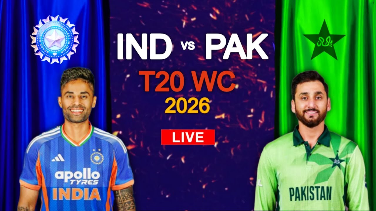 INDIA VS PAKISTAN T20 MATCH LIVE :: T20WC 2026 :: CRICKET LIVE