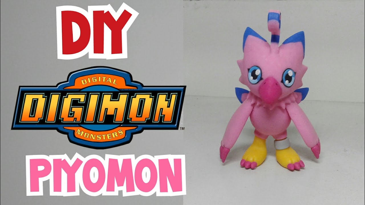 DIY - Digimon piyomon biyomon clay art / tutorial biscuit / porcelana fria / polymer clay.