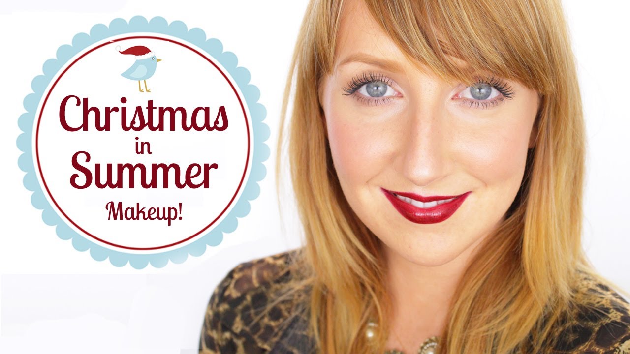 CHRISTMAS IN SUMMER! A Bronzed Festive Makeup Tutorial