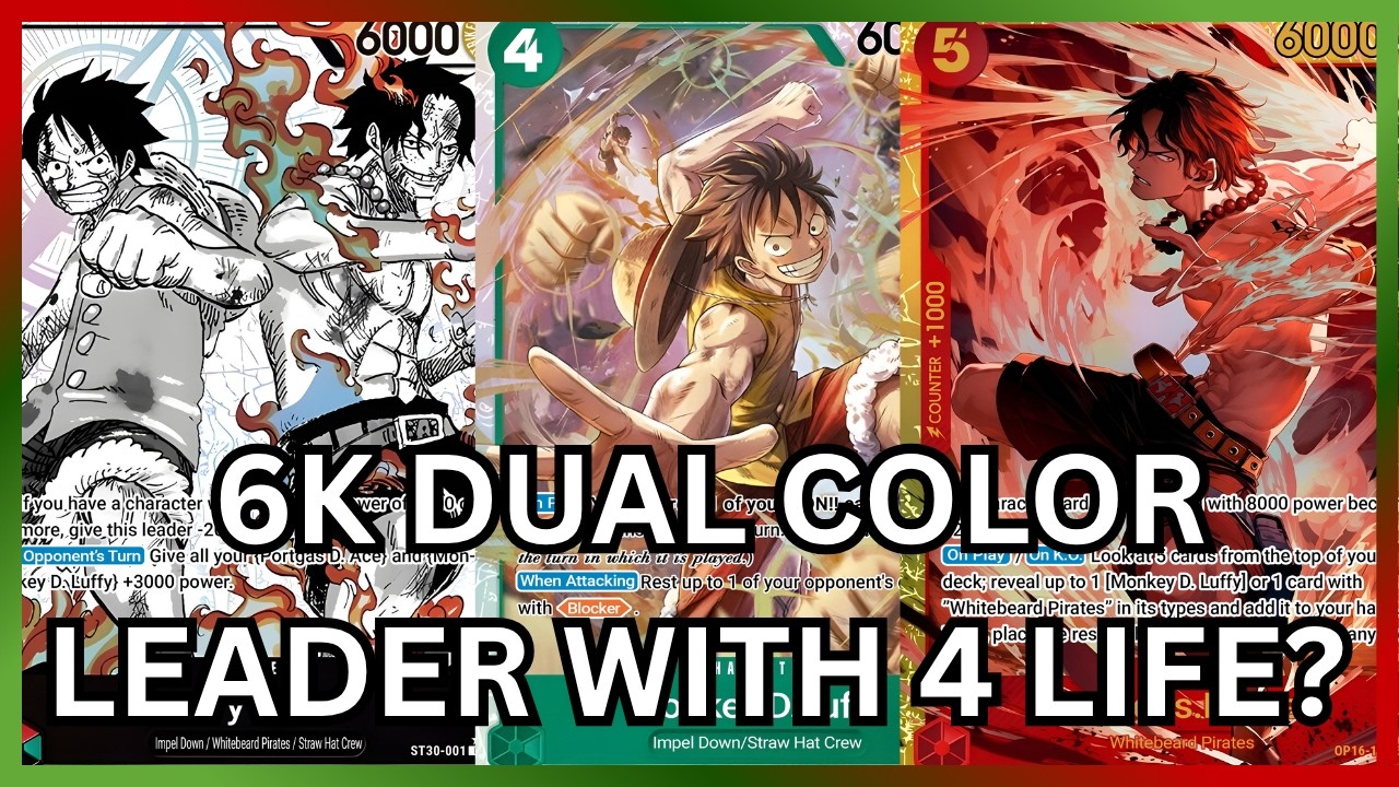 [OP16] ST30 Luffy&Ace overwhelms you with pure stats!