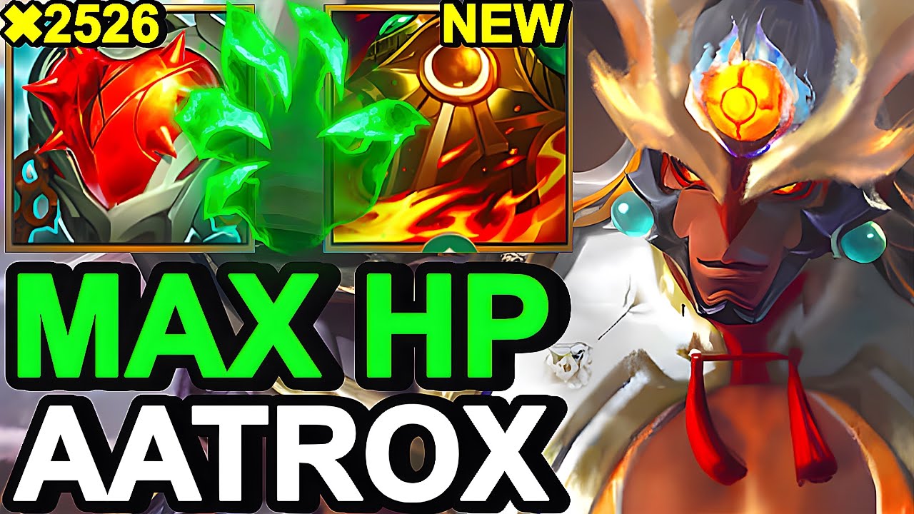 Wild Rift China Aatrox Top - NEW HEARTSTEEL MAX TANK AATROX BUILD RUNES - Prestige Aatrox Skin