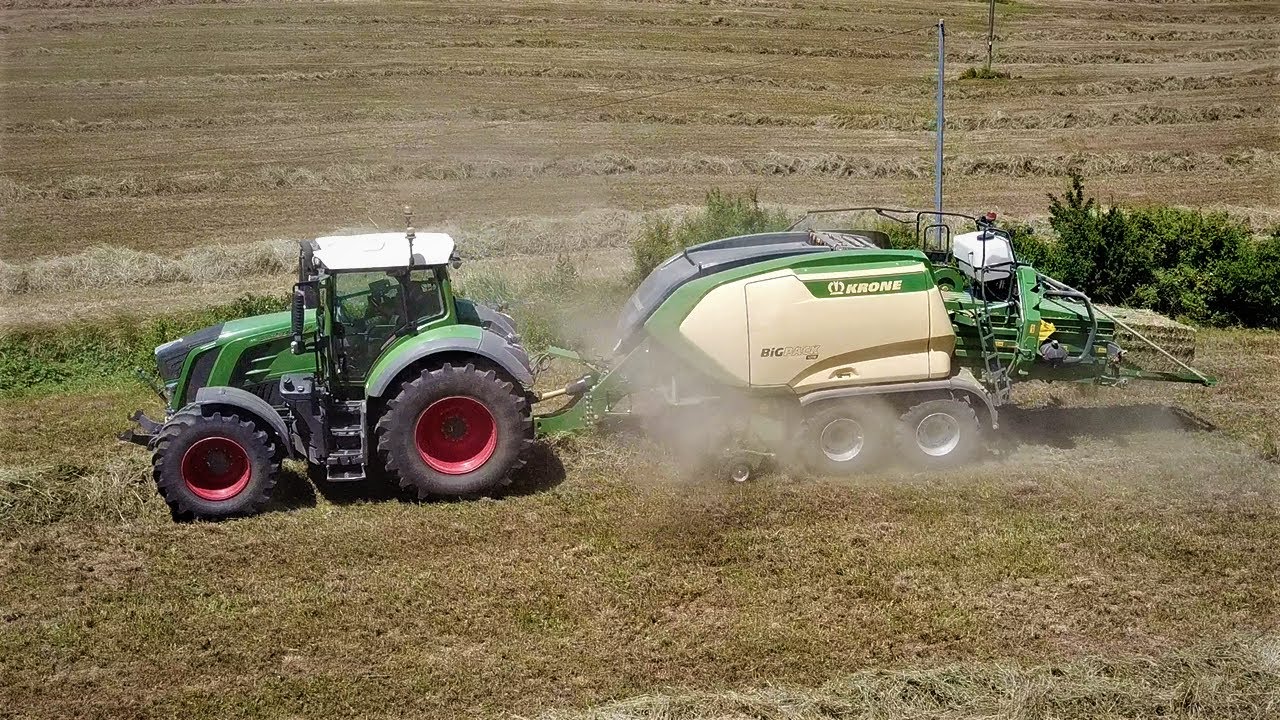 FOIN 2021 avec une nouvelle presse Krone Big Pack 1270 et andaineur Kuhn de 13 mètre ! 🌿