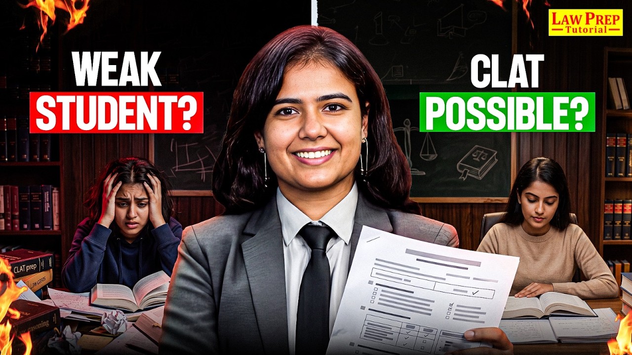 CLAT 2027 Preparation: Can a Weak Student Crack CLAT 2027? | 70-Day Strategy